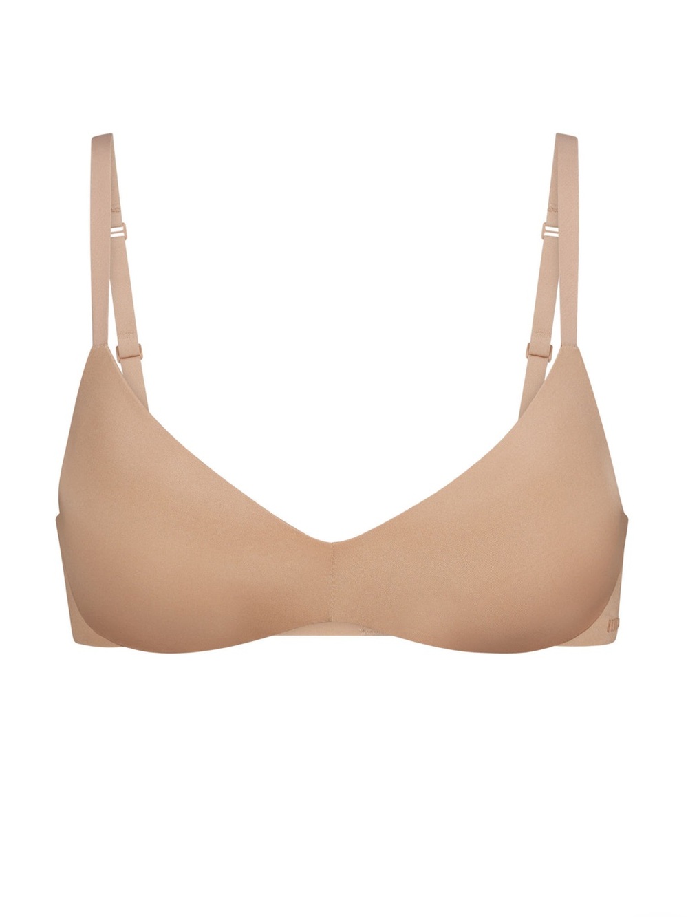 Skims Wireless Form Push-Up Plunge Bra Clay NWT
